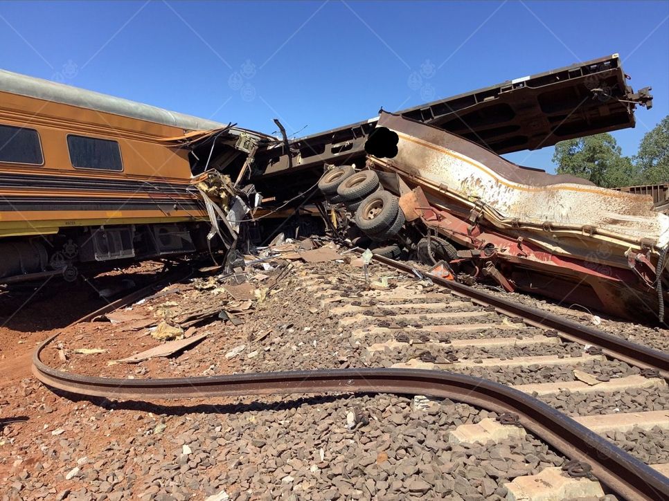 Train derailment Katherine NT Police, Fire & Emergency Services